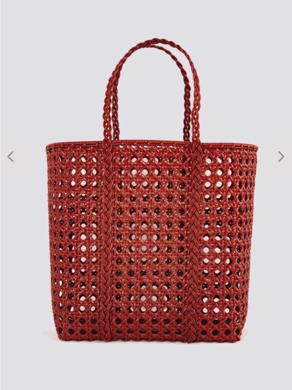 NWT Bembien Small Jolene woven tote in Cherry